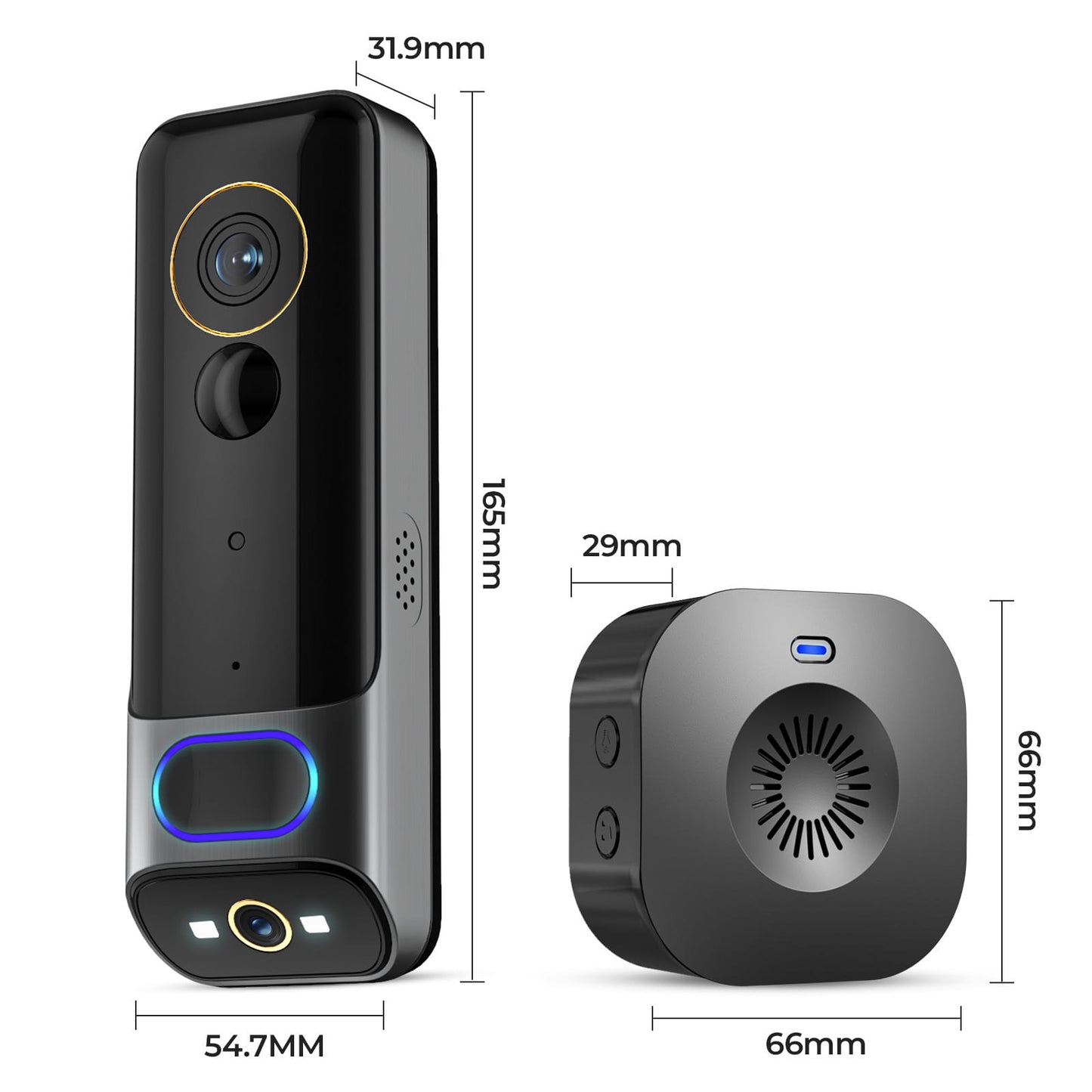 Lusano DoorBell with Dual Camera