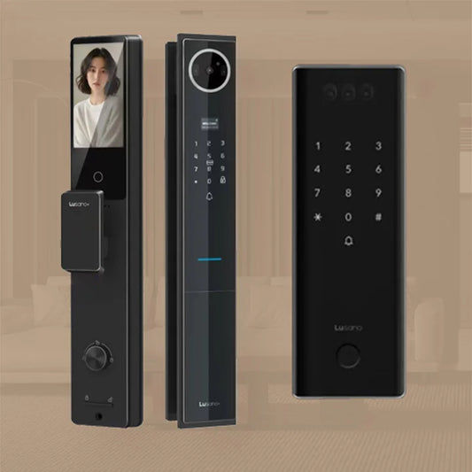 Lusano+ Saturn Full Tempered Glass Digital Lock With Gate Lock Bundle