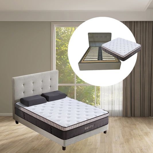 Lusano Super Single Mattress + Bedframe