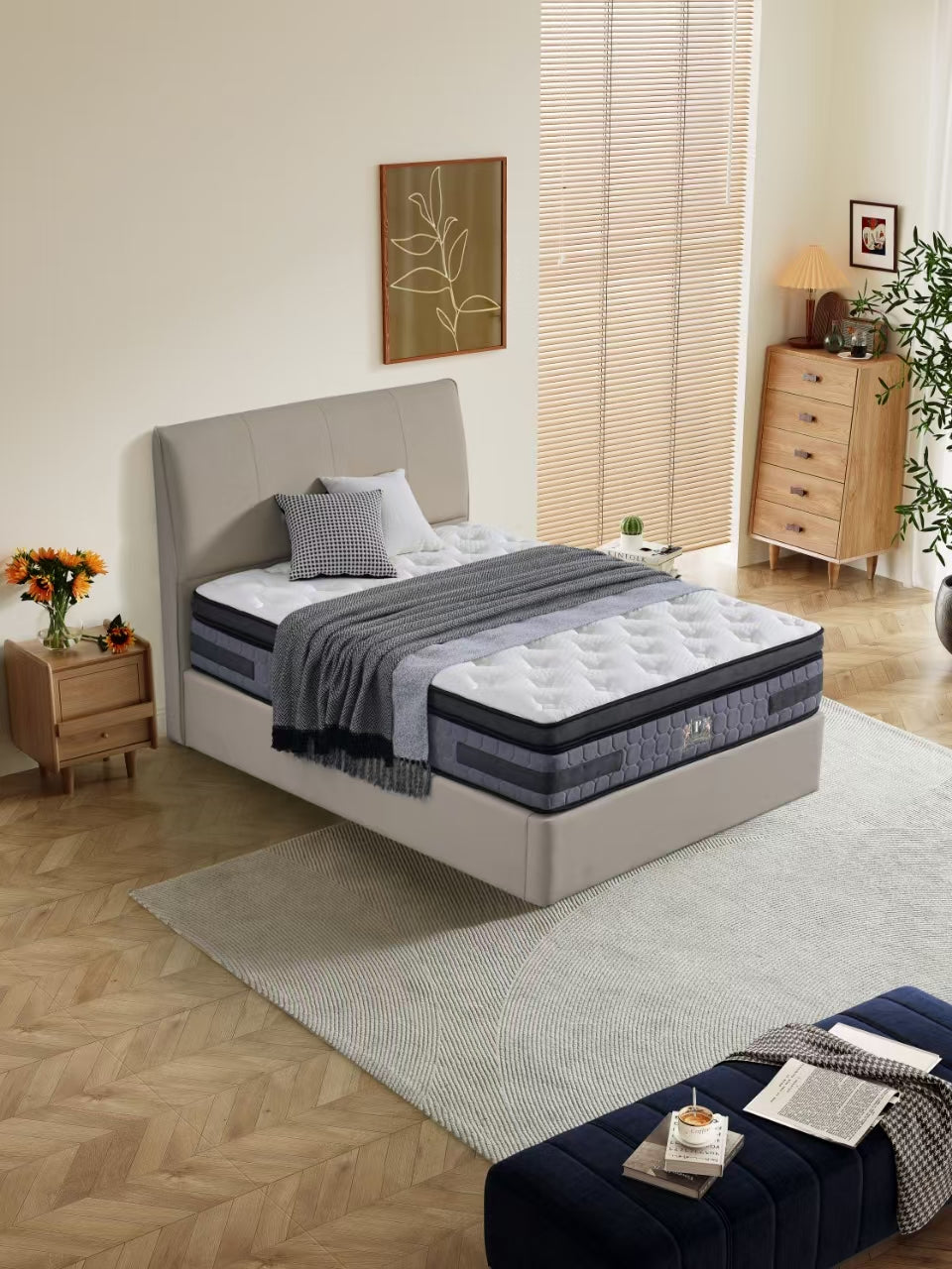 Lusano Mattress + Lusano Storage Bed Frame