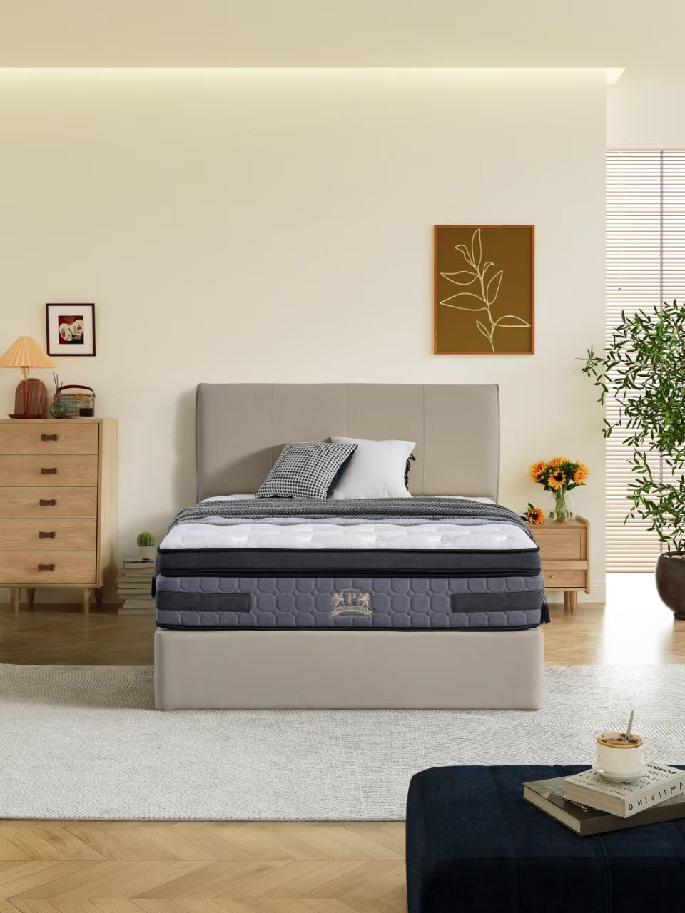 Lusano Mattress + Lusano Storage Bed Frame