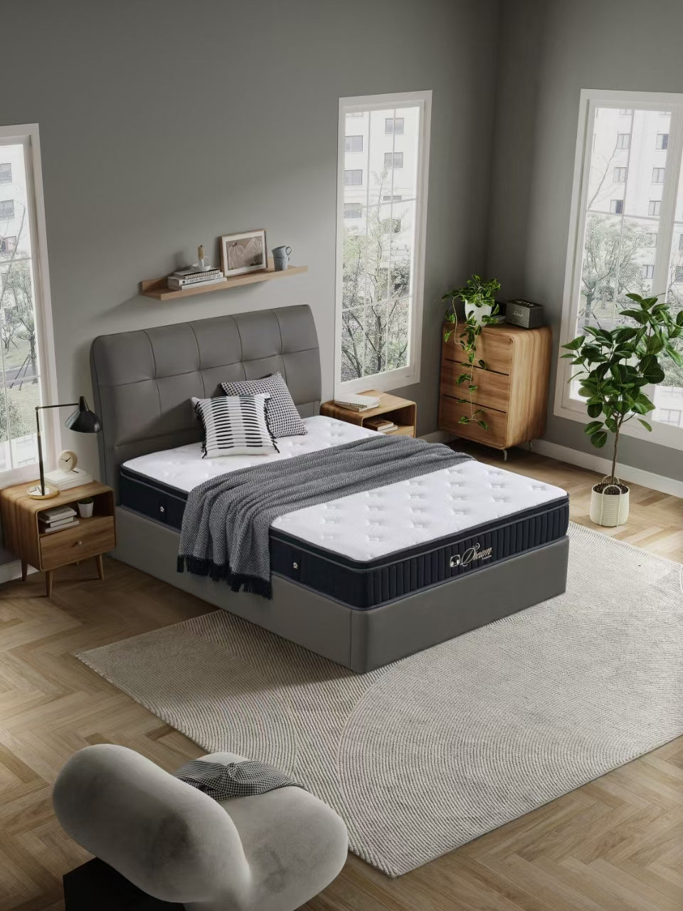 Lusano Mattress + Lusano Storage Bed Frame
