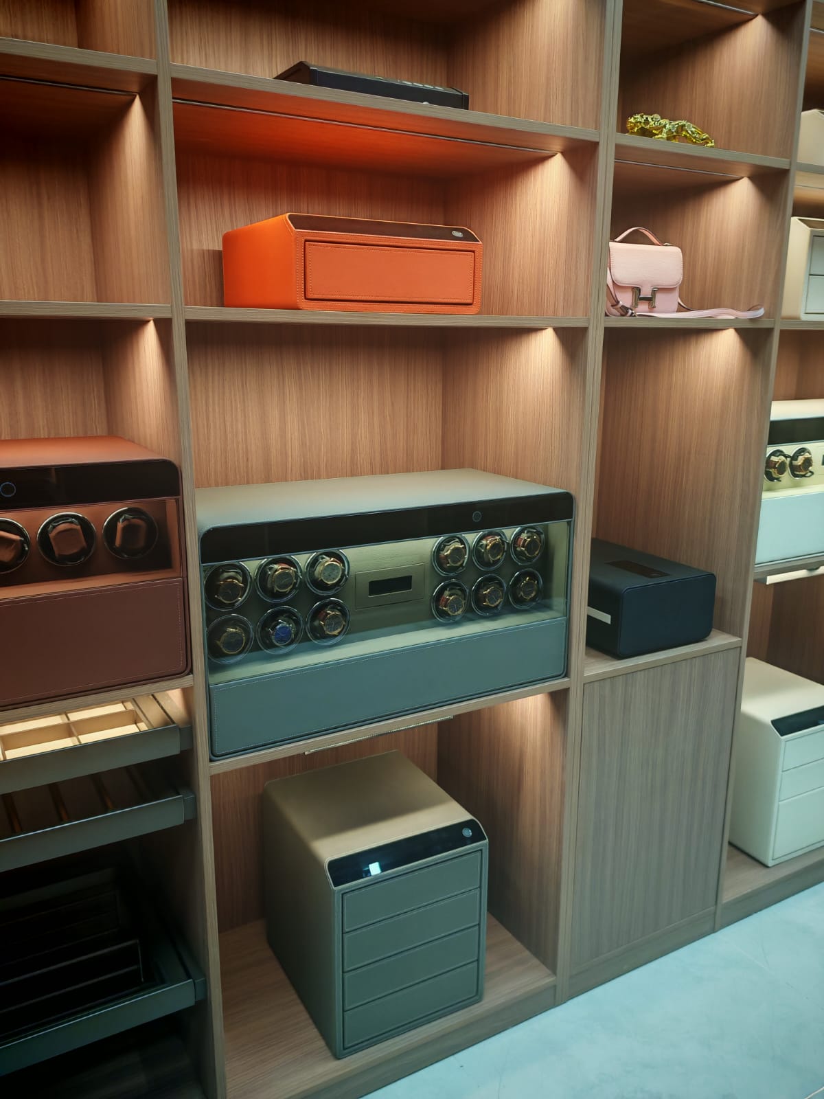 Lusano Drawer Safe with Watch Winder (12 watches)