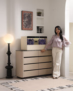 Lusano Drawer Safe with Watch Winder (6 Watches)