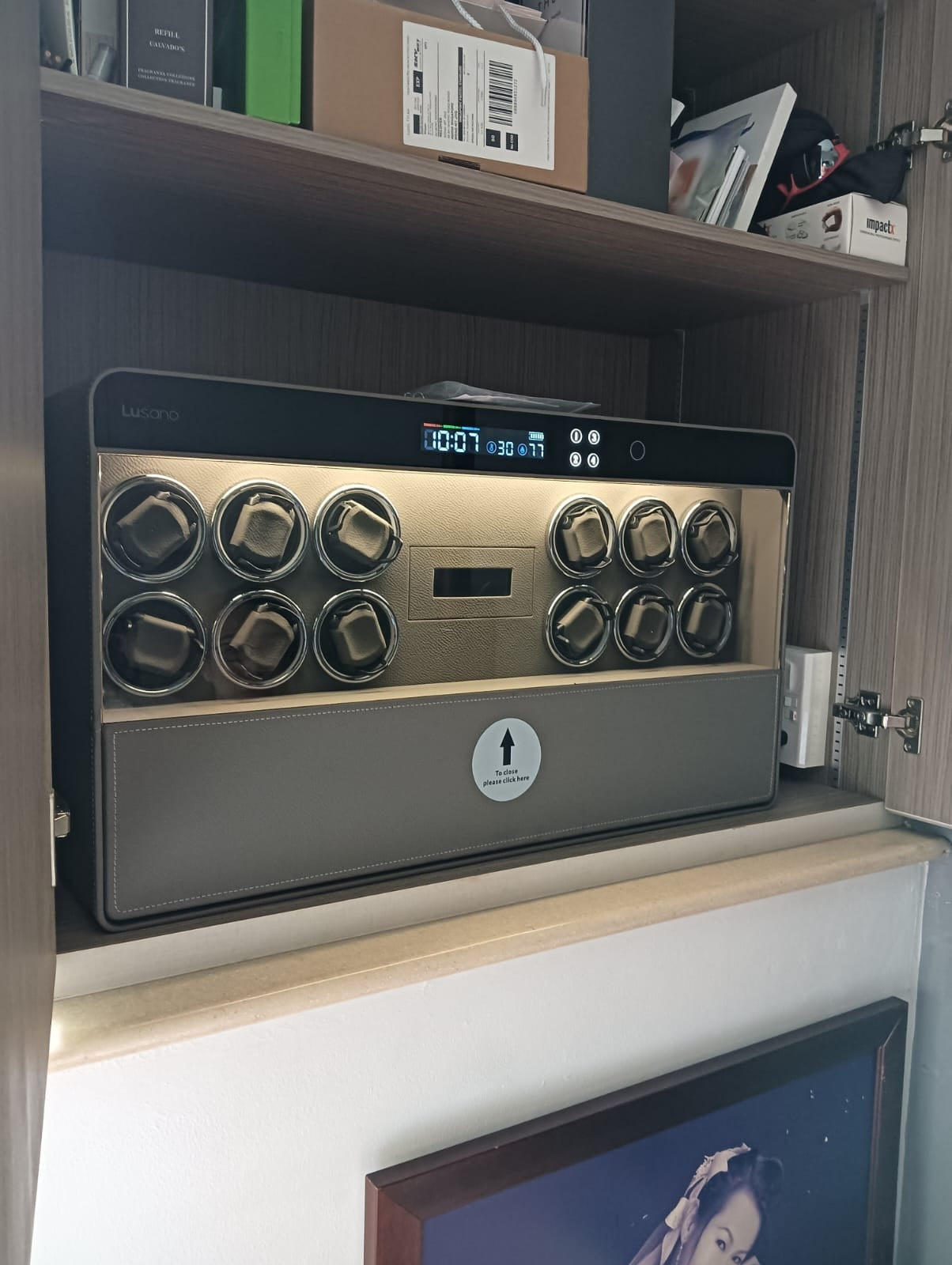 Lusano Watch Winder Drawer Safe (12 Watches)