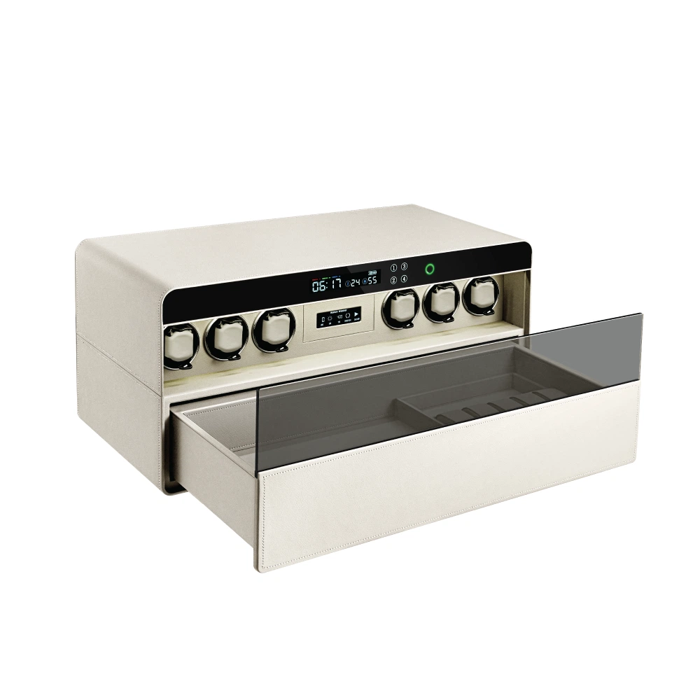 Lusano Drawer Safe with Watch Winder (6 Watches)