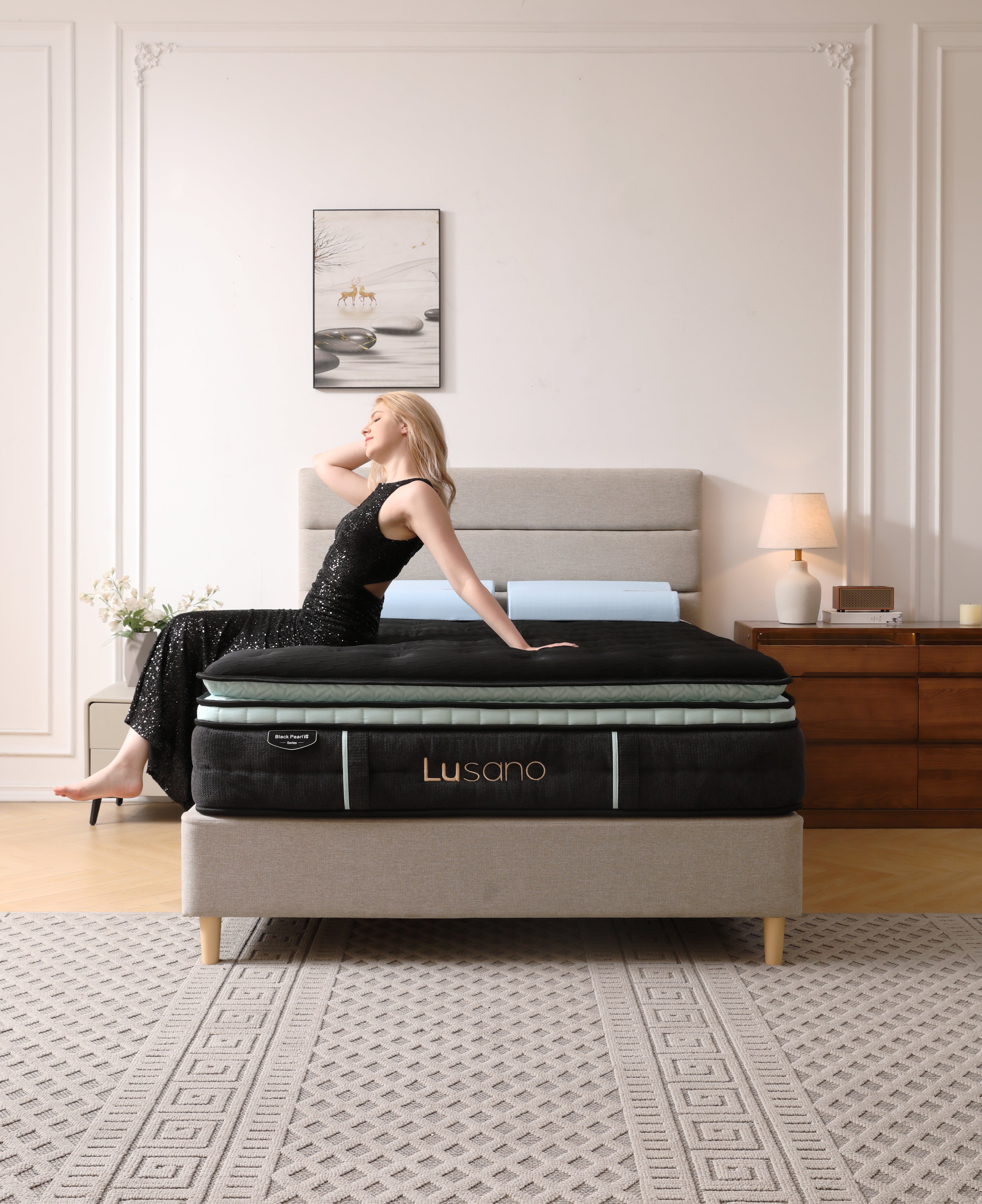 Lusano Black Pearl Mattress (7 Series) Queen Size