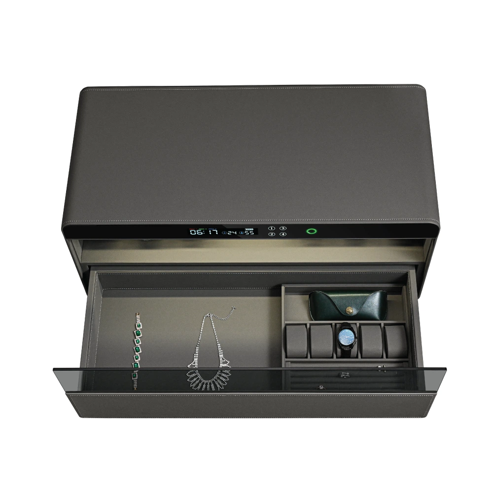 Lusano Drawer Safe with Watch Winder (6 Watches)