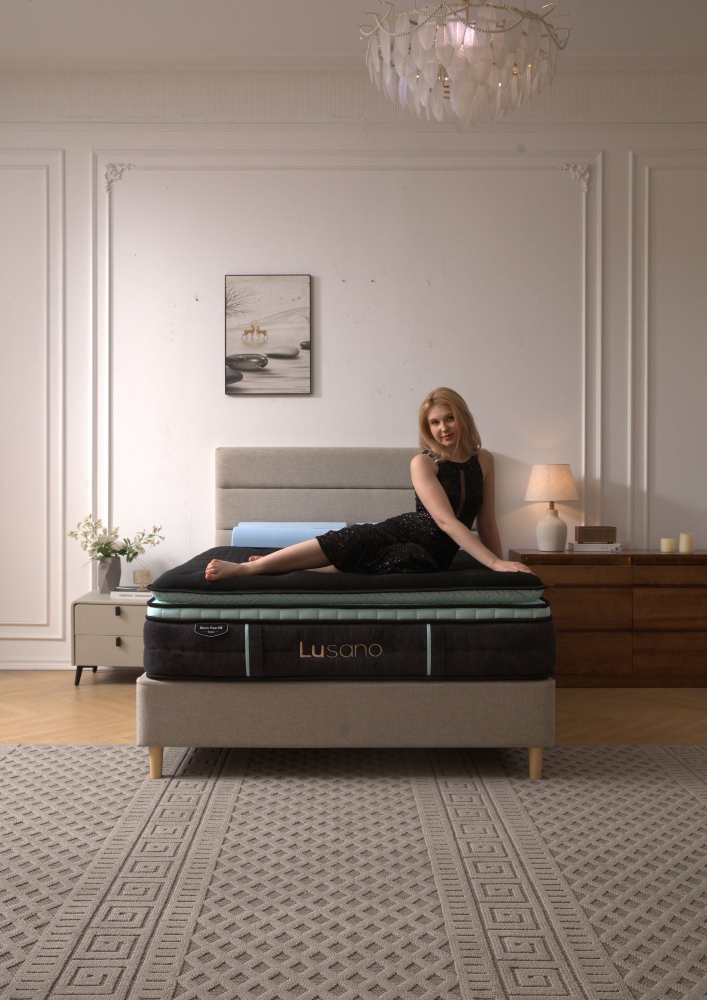 Lusano Black Pearl Mattress (7 Series) Queen Size