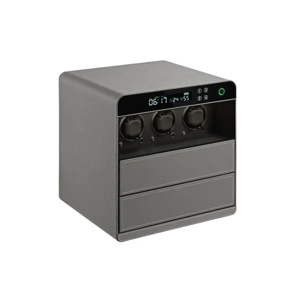 Lusano Drawer Safe with Watch Winder (3 Watches)