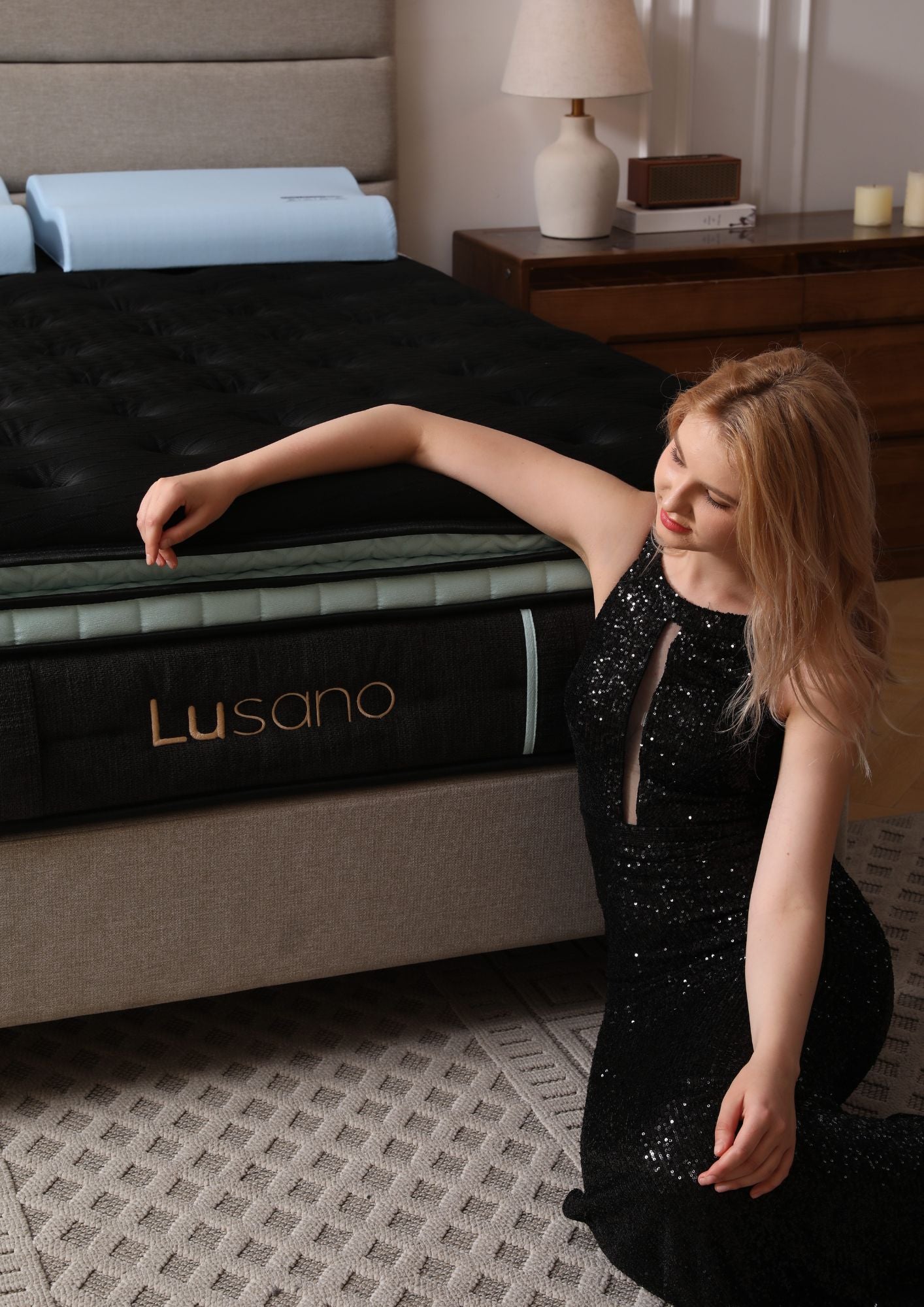 Lusano Black Pearl Mattress (7 Series) Queen Size