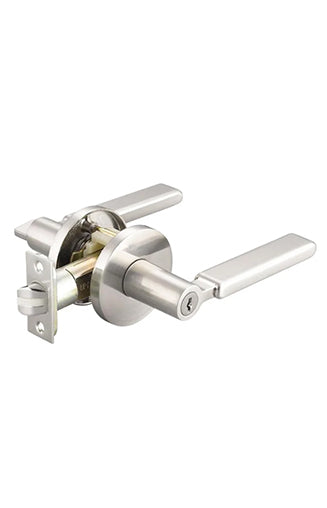 Lacasa 8391 Satin Nickel Designer Bedroom Lever Lock (Without Installation) Main image