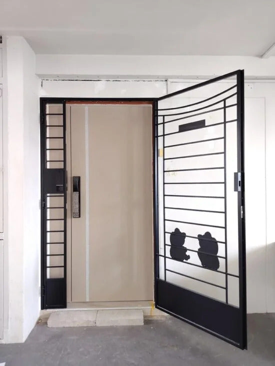 Lusano Crystalized HDB Main Door 4×7 feet Double Leaf (With Swarovski Crystal)