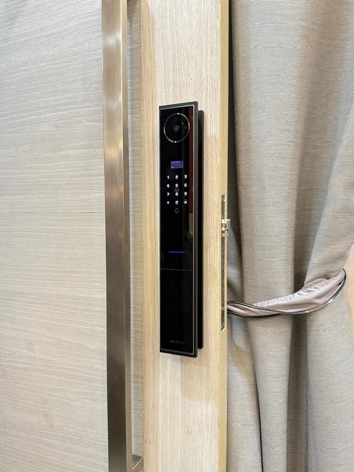 Lusano+ Saturn Full Tempered Glass Digital Lock With Gate Lock Bundle