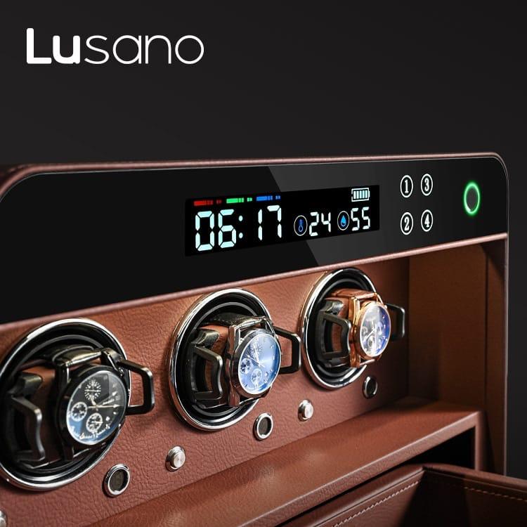 Lusano Drawer Safe with Watch Winder (3 Watches)