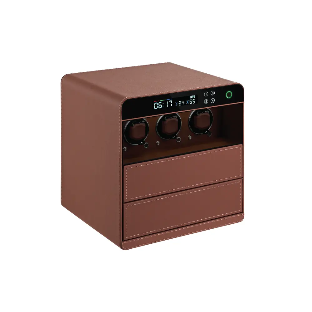 Lusano Drawer Safe with Watch Winder (3 Watches)