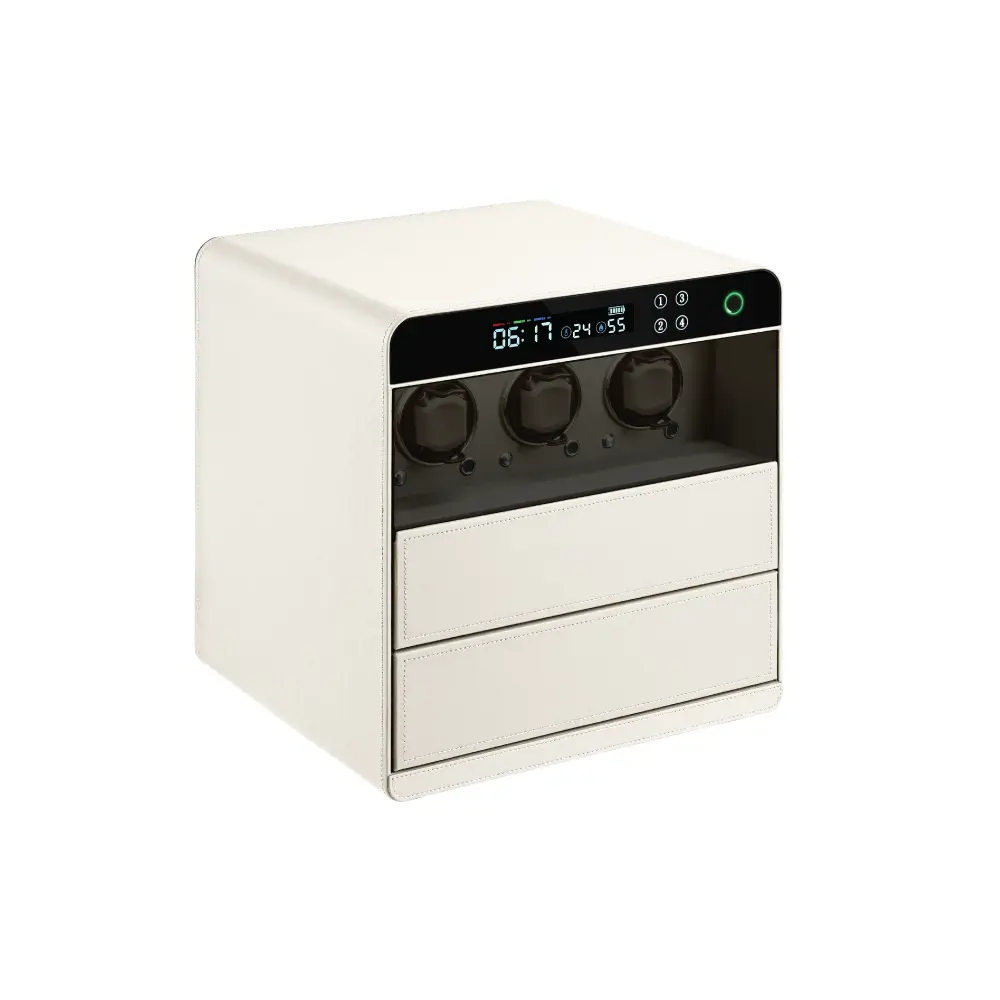 Lusano Drawer Safe with Watch Winder (3 Watches)